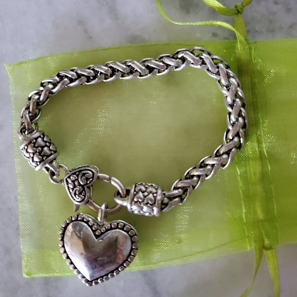 Brighton Puffed Heart Bracelet New Condition - Picture 2 of 5